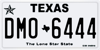TX license plate DMO6444