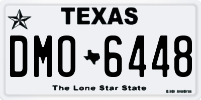 TX license plate DMO6448