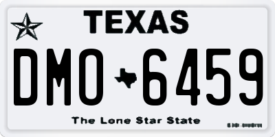 TX license plate DMO6459
