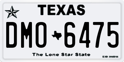 TX license plate DMO6475