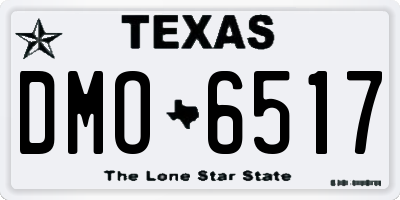 TX license plate DMO6517