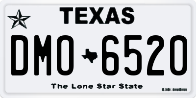 TX license plate DMO6520