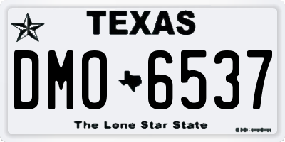 TX license plate DMO6537