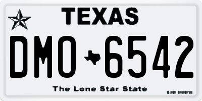 TX license plate DMO6542