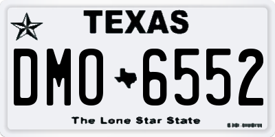 TX license plate DMO6552