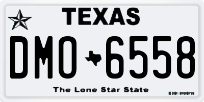 TX license plate DMO6558