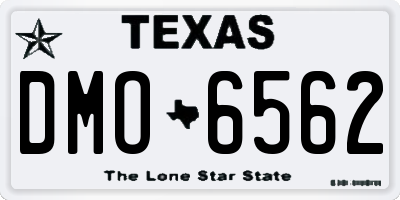 TX license plate DMO6562
