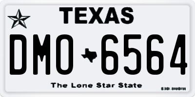 TX license plate DMO6564