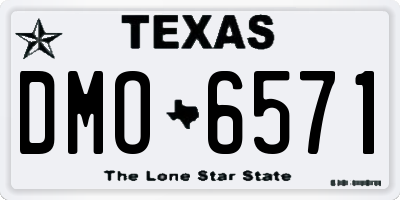 TX license plate DMO6571