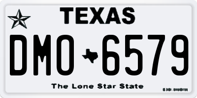 TX license plate DMO6579