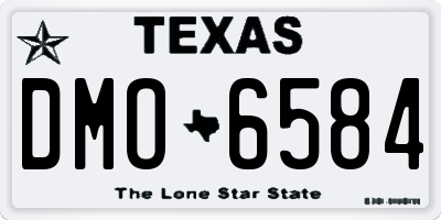 TX license plate DMO6584