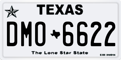 TX license plate DMO6622