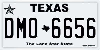 TX license plate DMO6656