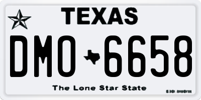 TX license plate DMO6658
