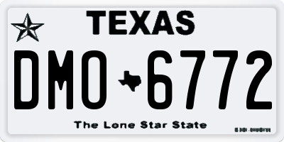 TX license plate DMO6772