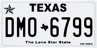 TX license plate DMO6799