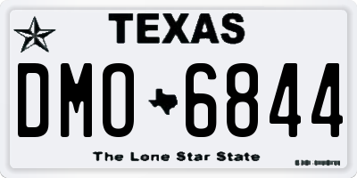 TX license plate DMO6844