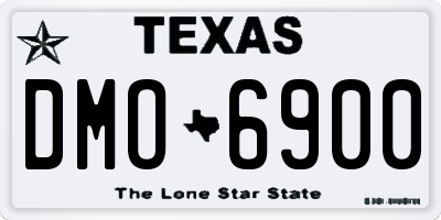 TX license plate DMO6900
