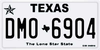 TX license plate DMO6904