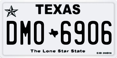 TX license plate DMO6906