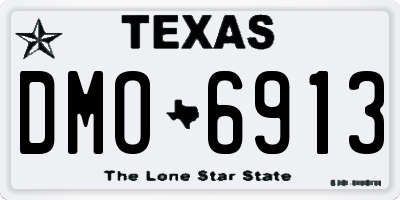 TX license plate DMO6913