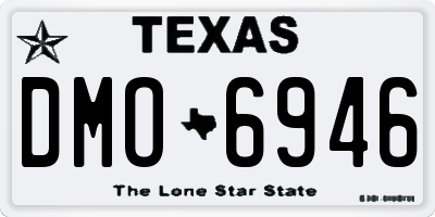 TX license plate DMO6946