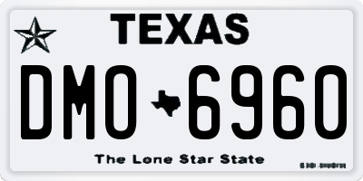 TX license plate DMO6960