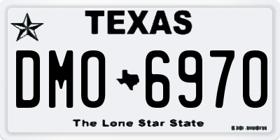 TX license plate DMO6970