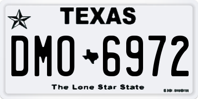 TX license plate DMO6972