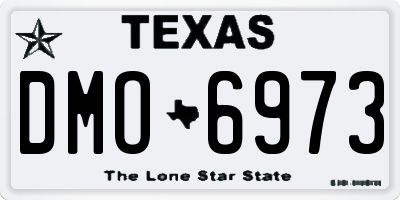 TX license plate DMO6973