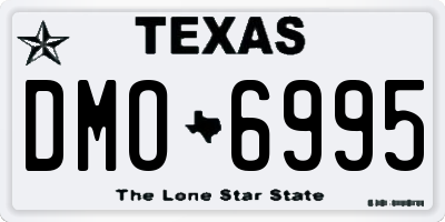 TX license plate DMO6995