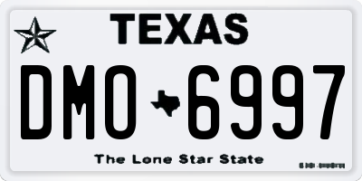 TX license plate DMO6997