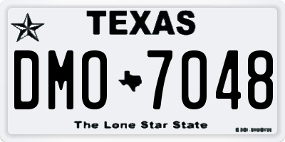 TX license plate DMO7048