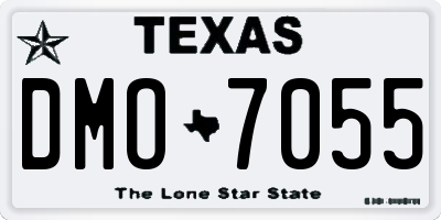 TX license plate DMO7055