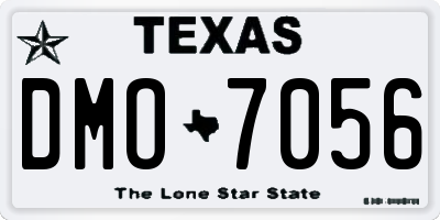 TX license plate DMO7056