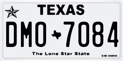 TX license plate DMO7084
