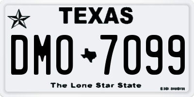 TX license plate DMO7099