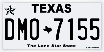TX license plate DMO7155