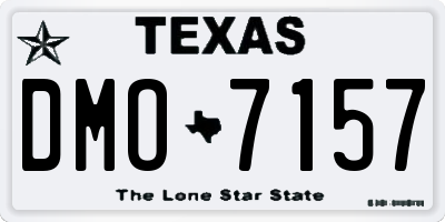 TX license plate DMO7157