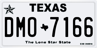 TX license plate DMO7166