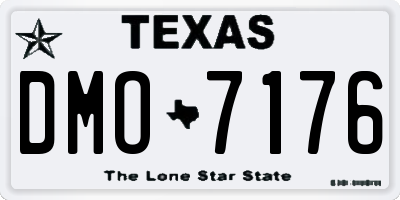 TX license plate DMO7176