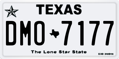TX license plate DMO7177