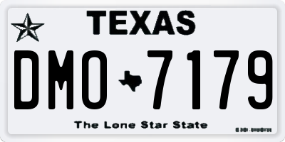 TX license plate DMO7179