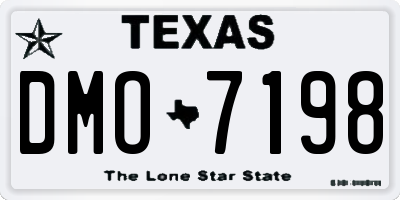 TX license plate DMO7198
