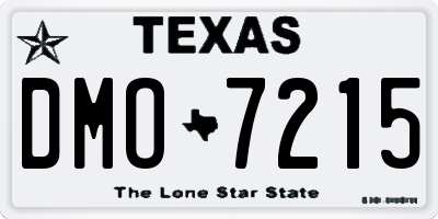 TX license plate DMO7215
