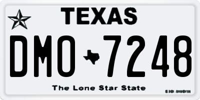 TX license plate DMO7248