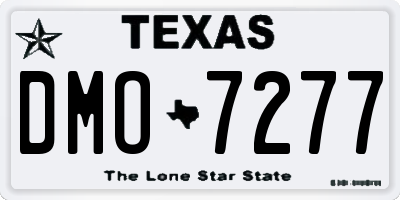TX license plate DMO7277