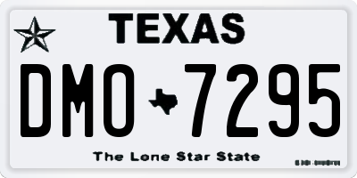 TX license plate DMO7295