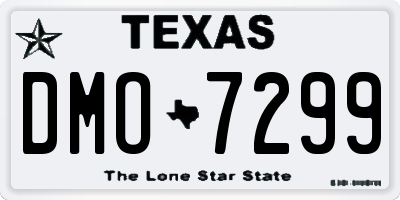 TX license plate DMO7299