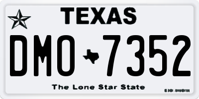 TX license plate DMO7352